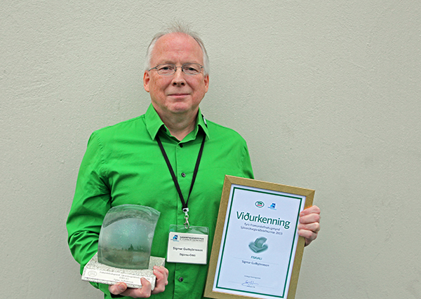 Sigmar Guðbjörnsson, handhafi Sviföldunnar 2013